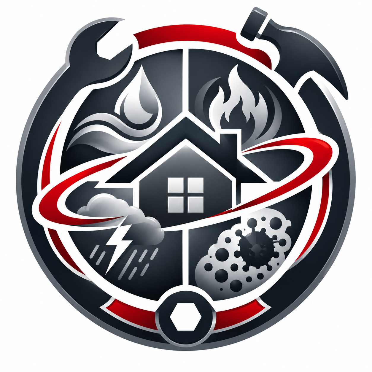 Santa Ana Water Damage Logo